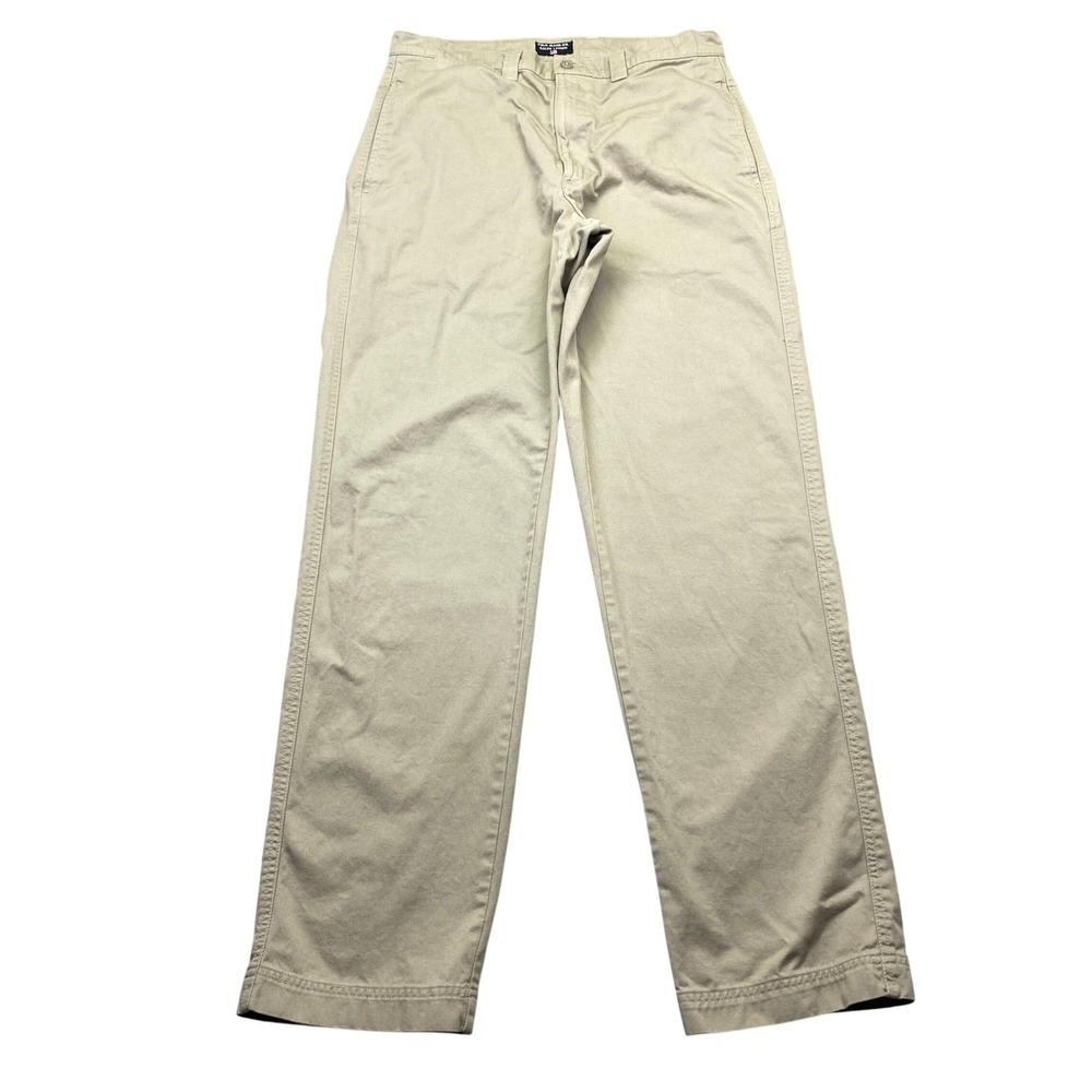 Polo Jeans Ralph Lauren Utility Plain Front Khaki Chinos Pants Men Sz 32 Preppy